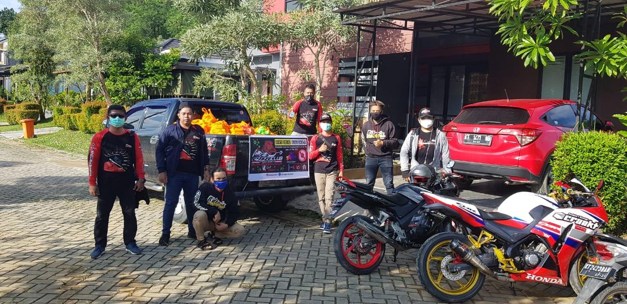 Semangat Satu hati, CBR Club Indonesia Region Samarinda melakukan kegiatan Community Sosial Responsi
