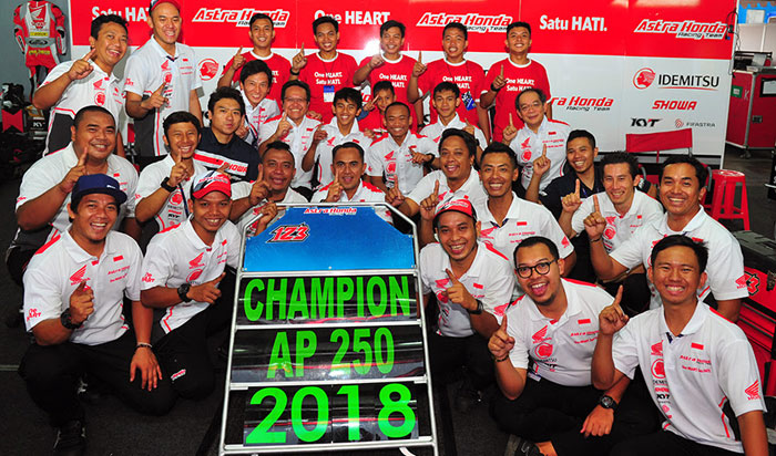 Astra Honda Racing Team Lanjutkan Dominasi di Asia: Rheza Danica Juara Baru Kelas AP250