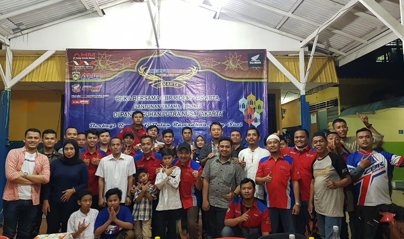 CBR Riders Jakarta Gelar Buka Puasa Bersama Anak Yatim Piatu