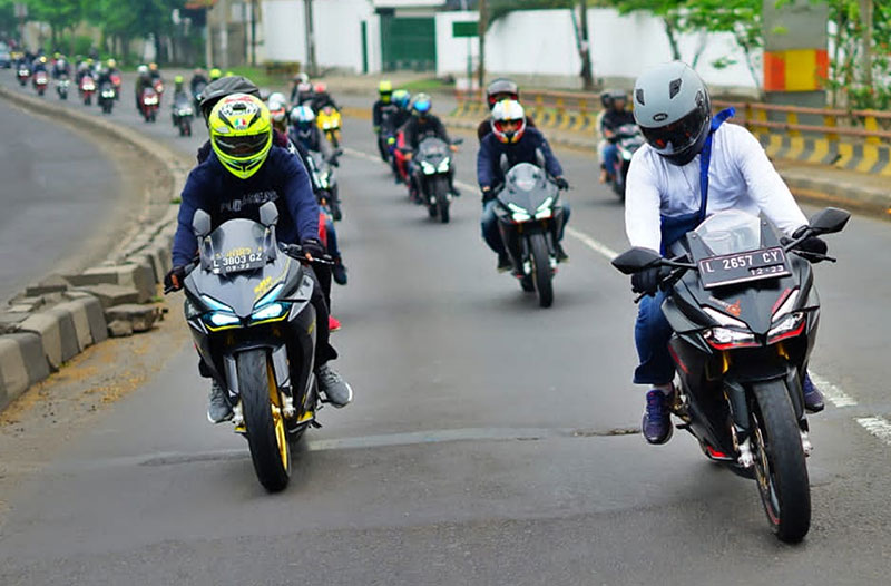 150 Bikers CBR Jawa Timur Dari Berbagai Komunitas, Adu Adrenalin
