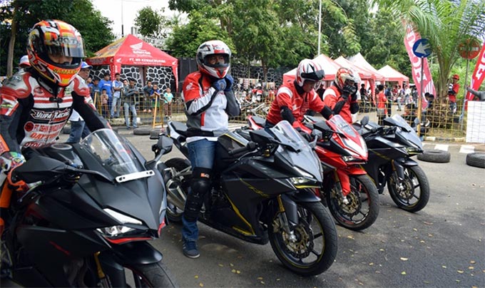 Paguyuban Honda Banten Rasakan Adrenalin All New Honda CBR250RR di Track Day