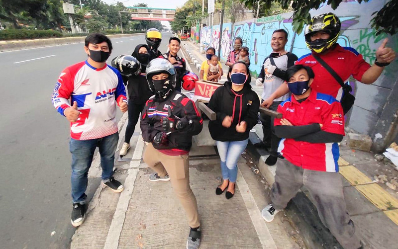 CBR Riders Club Jakarta Gelar Bakti Amaliah Sosial Keduanya Disekitar Jakarta Timur