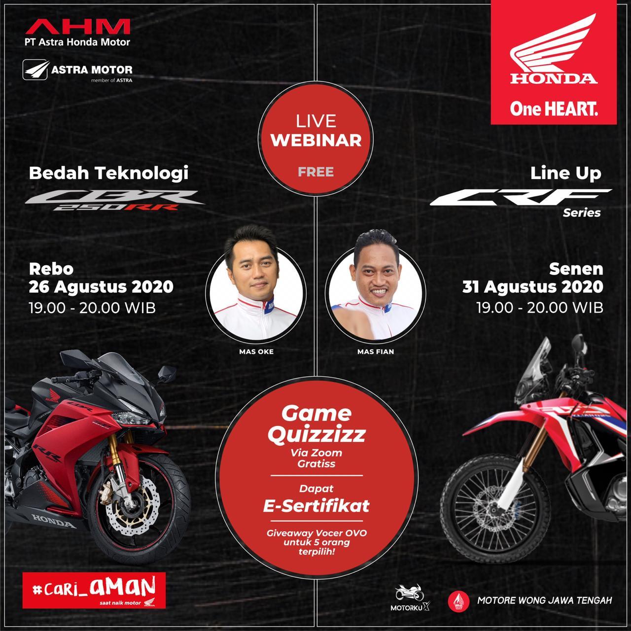 Webinar Bedah Teknologi CBR250 RR 