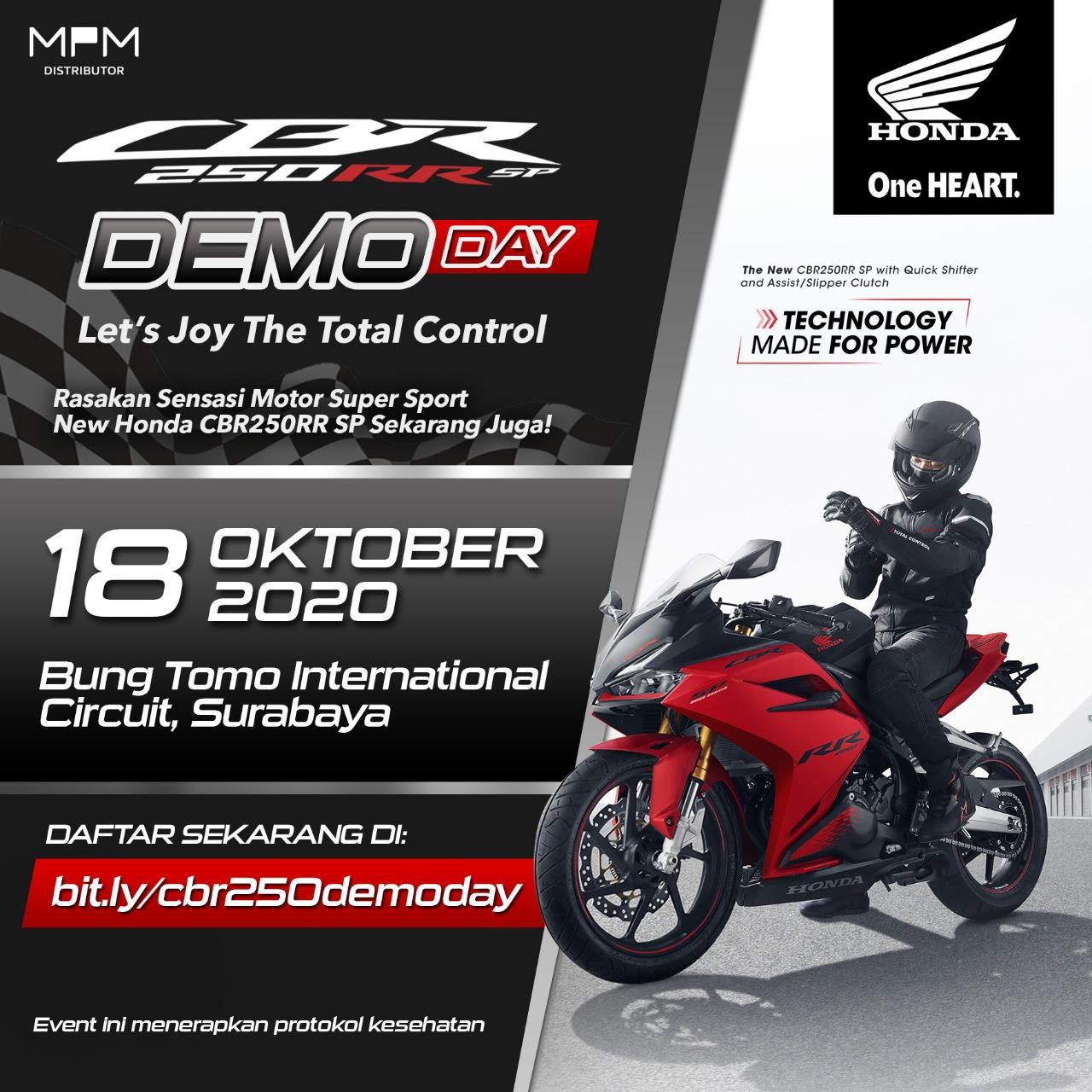 Rasakan Sensasi Berkendara New Honda CBR250RR SP Quick Shifter Di Sirkuit Pada CBR250RR SP Demoday