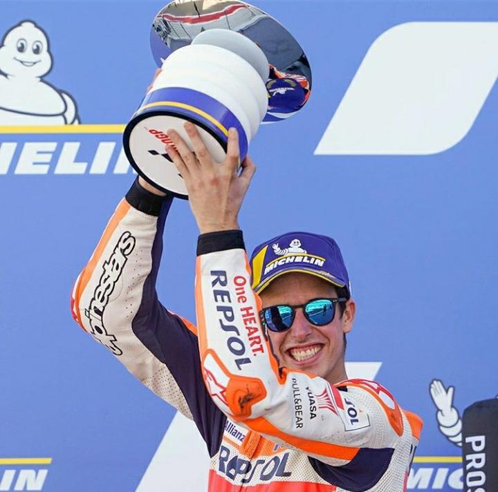 Podium ke 2 di Aragon, Alex Marquez Raih 'Podium Basah' lalu 'Podium Kering'