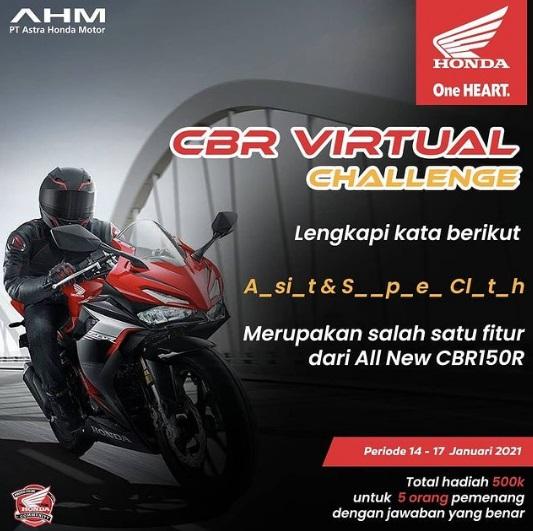 Ikuti CBR Virtual Challenge Berhadiah Total Ratusan Ribu