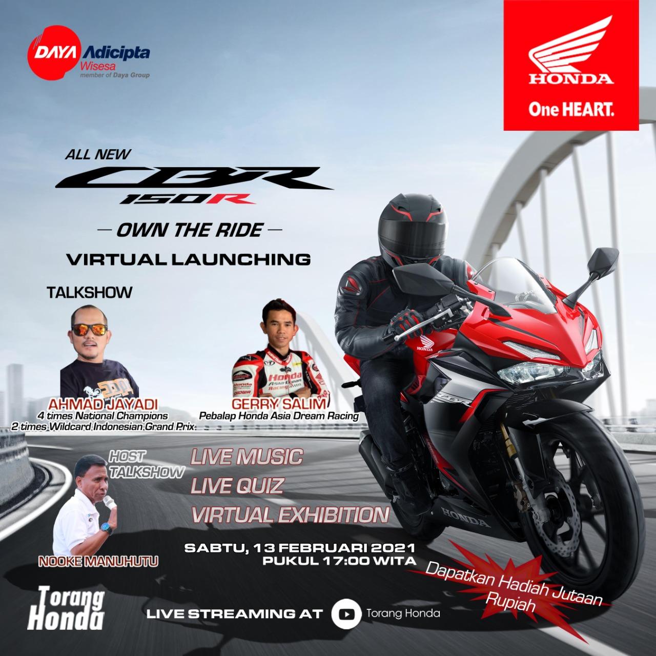13 Februari Nanti DAW Launching All New CBR150R Secara Virtual