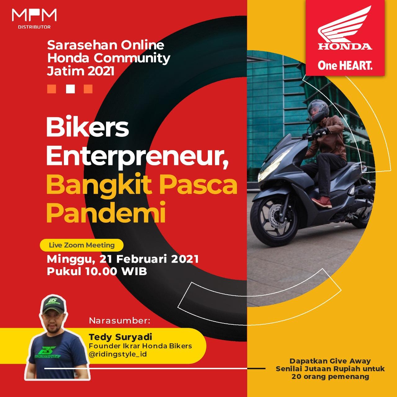 Sarasehan Online Honda Community Jatim 2021 