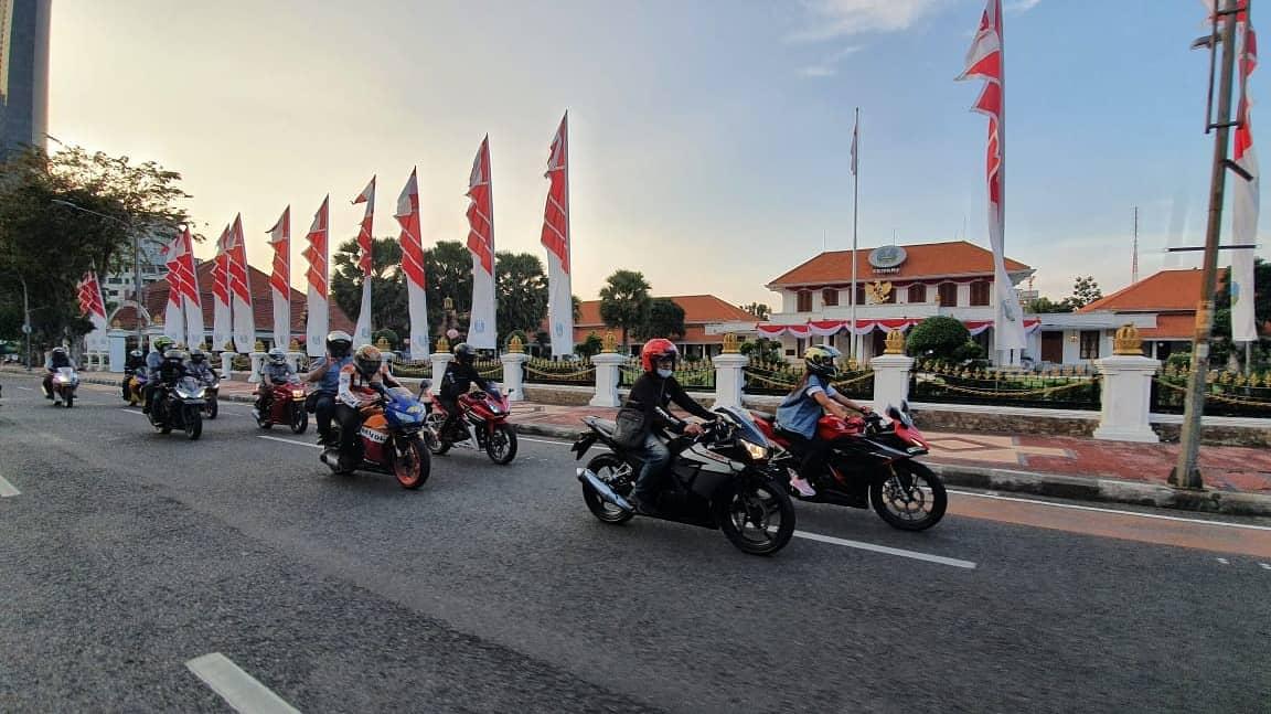 Serunya Fanzone MotoGP Dihadiri CBR Jatim Dan CBR Rider Sidoarjo
