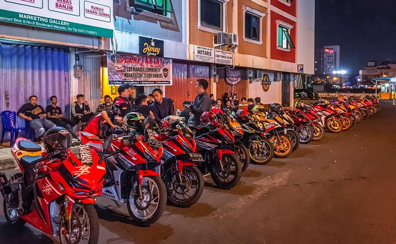 CBR Manado dan Manado CBR250 Community Gelar Kopdar Rutin