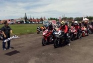 70 Anggota komunitas CBR Sumbar Ramaikan Premiere Touring CBR250RR