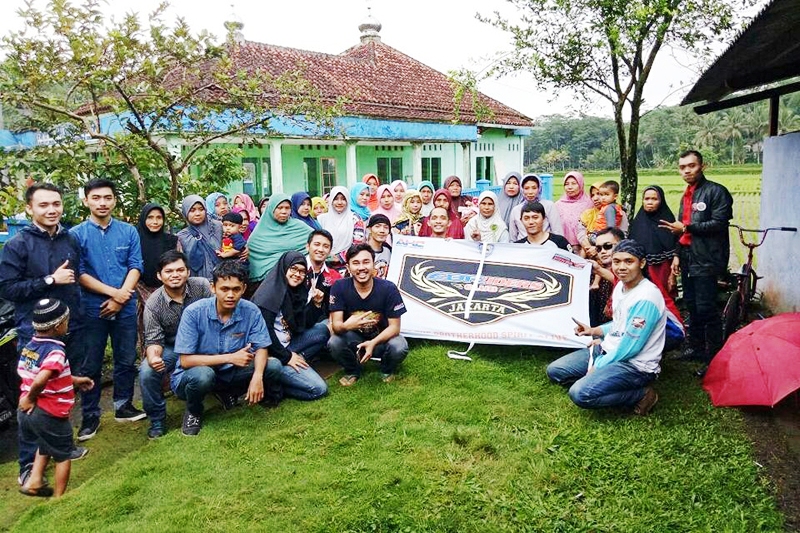 CBR Riders Jakarta Gelar Touring Baksos ke Tasikmalaya