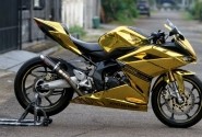 Keren Nih, All New Honda CBR 250RR Disulap Jadi Warna Gold