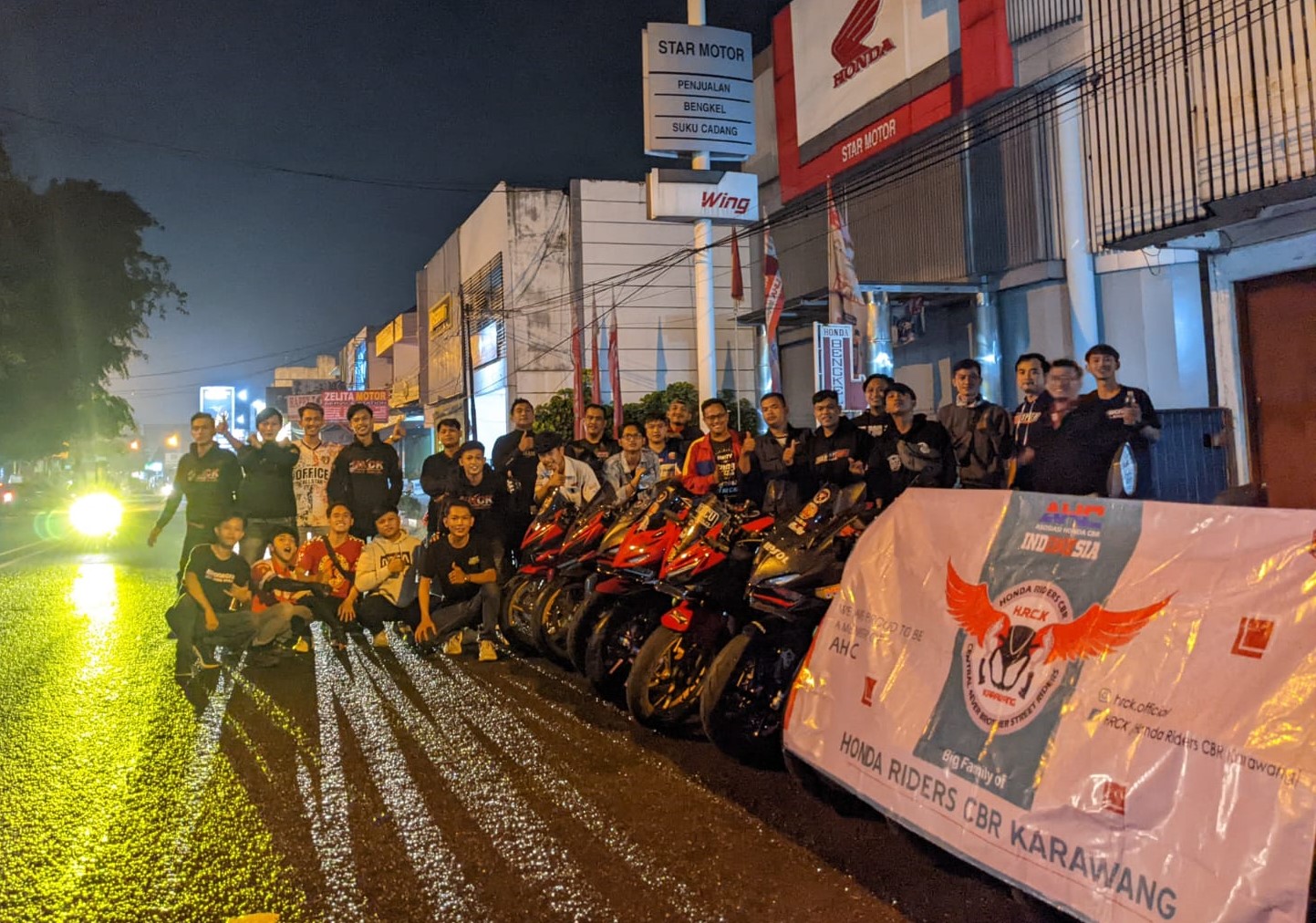 HONDA RIDERS CBR KARAWANG GELAR HALAL BIHALAL DAN NGOPI SANTAI 