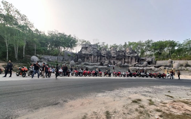 Lampung CBR Club Gelar Touring Gabungan Lanjut Nobar MotoGP Aragon