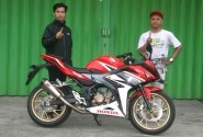 Modifkasi CBR150R, Aksi 2 Mekanik Sehabis Nonton Honda Dream Cup