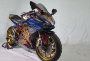 Modifikasi Honda CBR250RR, Juara Dengan Motif Ukiran Emas