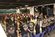 Tiba di Surabaya, Tim Purba Disambut 100 Bikers Honda