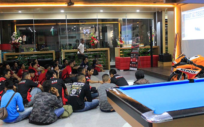 Trio Motor Gelar Nobar di Dua Tempat Sekaligus Deklarasi CBR Tabalong