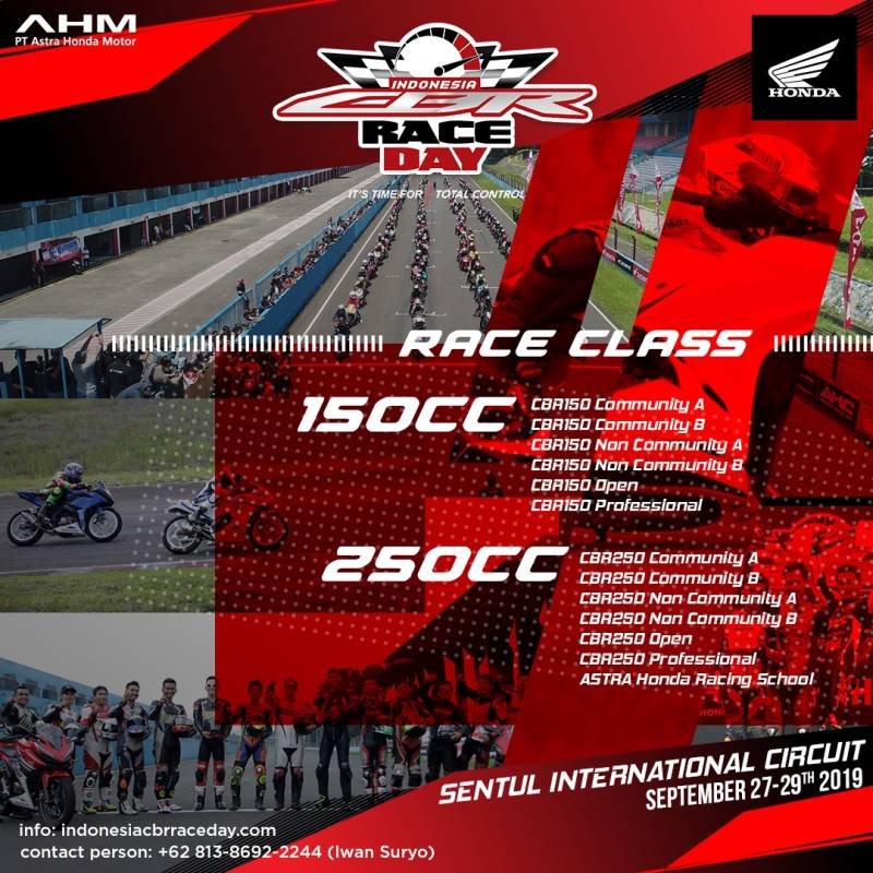 Indonesia CBR Race Day Seri Ke-2 Akan Segera Digelar, Ada Kelas Baru