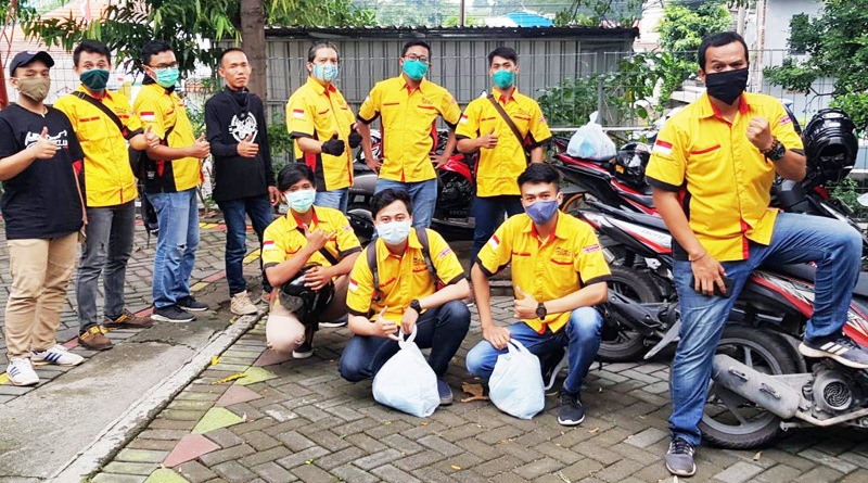 Baksos CCI Gresik Lawan Virus Corona Bagikan Masker dan Hand Sanitizer