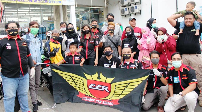 Cibubur CBR Riders Saling Berbagi dan Bersatu Melawan Covid-19