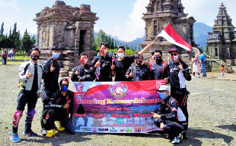 Honda CBR Tangerang Laksanakan Touring Kemerdekaan ke Dieng Plateu