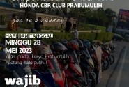 SUNDAY MORNING RIDE SEKALIGUS PELANTIKAN MEMBER BARU HONDA CBR CLUB PRABUMULIH