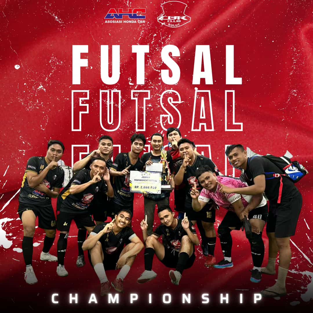 BANGGA!! TIM FUTSAL CBR CLUB SULUT ( CCS) MENJADI JUARA!!