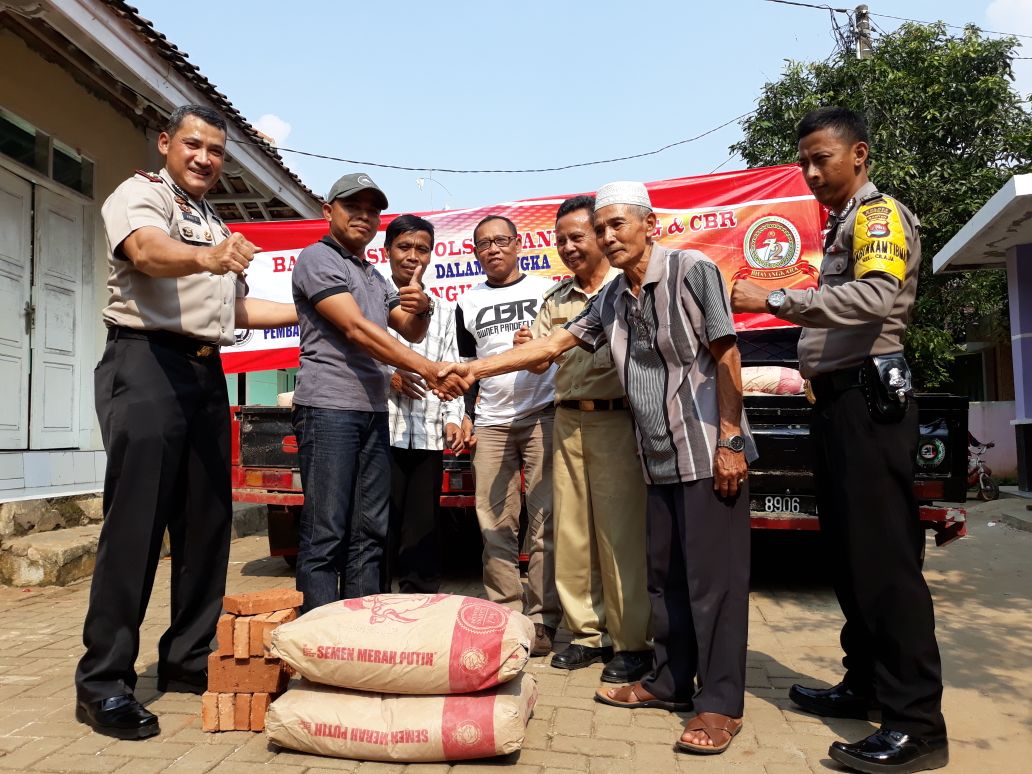 CBR Owner Pandeglang Bersinergi Bersama Kepolisian di HUT Bhayangkara ke 72th Untuk CSR