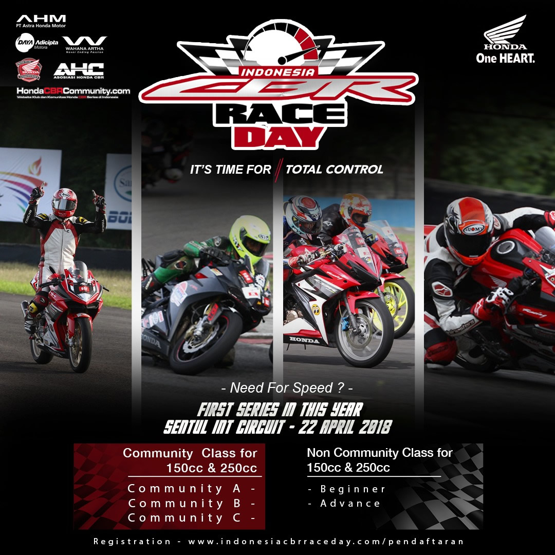 Menanti CBR Race Day 2018 Seri ke-2, Catat Tanggalnya 